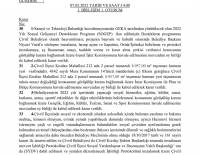 Şubat Ayı Meclis Karar Özeti 2022