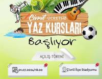 ÇİVRİL ÜCRETSİZ YAZ KURSLARI AÇILIYOR.!!