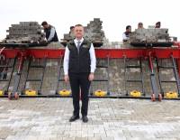 BELEDİYE ENVANTERİNE PARKE TAŞI SERME MAKİNESİ EKLEDİ
