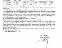 İLÇEMİZ GÜMÜŞSU MAHALLESİ'NDE BULUNAN  2 ADET ARSA SATIŞ İHALESİ