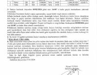 TEKKE MAHALLESİ'NDE BULUNAN 2 ADET TAŞINMAZIN (TARLA) 1 YILLIK KİRA İHALESİ
